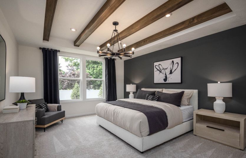 Owner's Suite w/ Beamed Ceiling