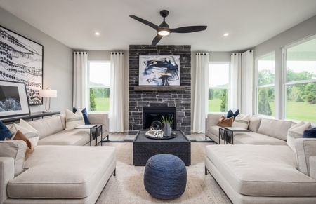 Gathering Room with Fireplace