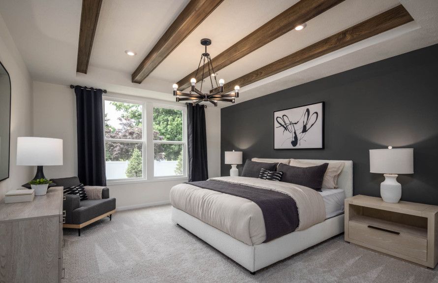 Owner's Suite w/ Beamed Ceiling