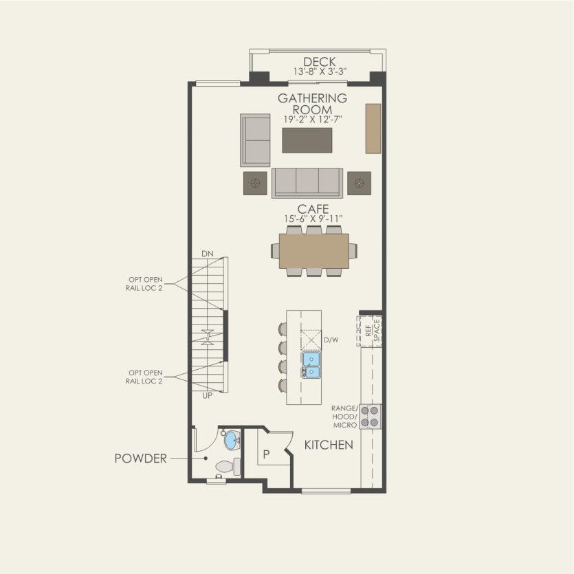Second Floor 2 br / 2.5 ba