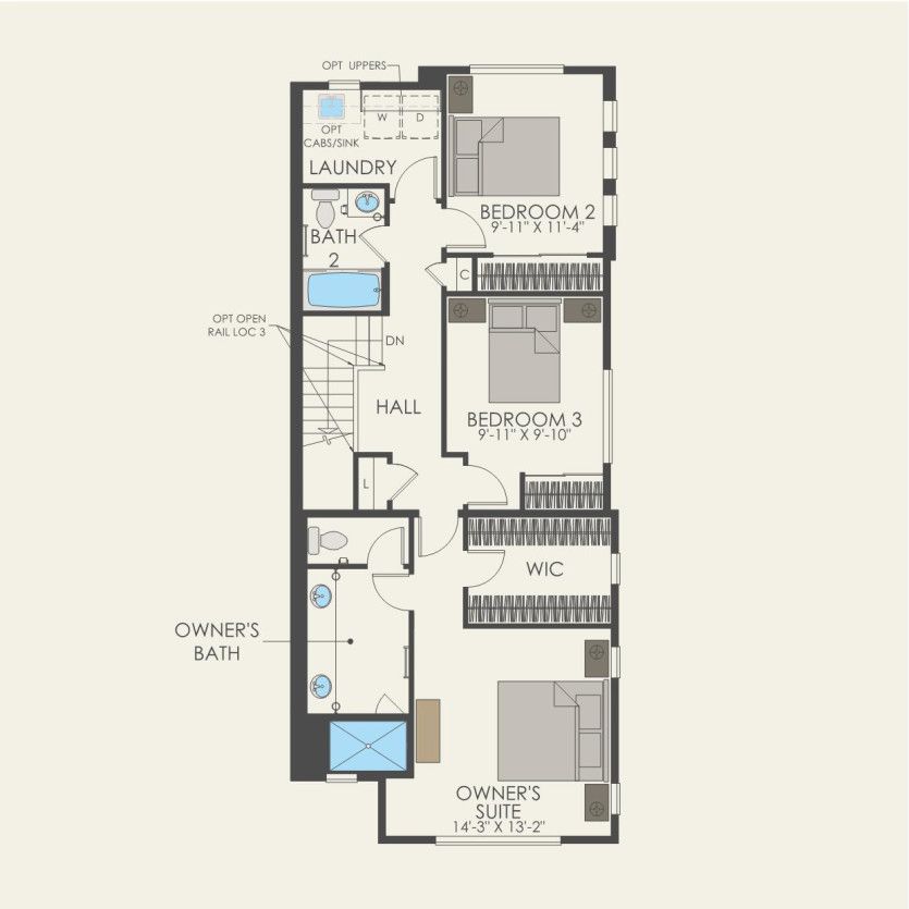 Third Floor 4 br / 3.5 ba