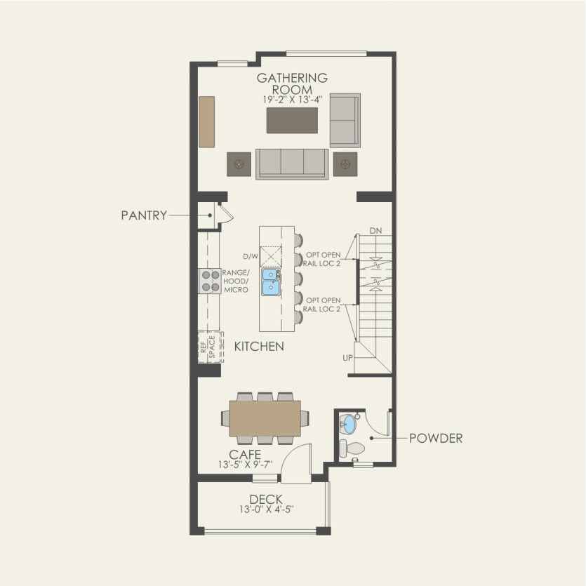 Second Floor 2 br / 2.5 ba