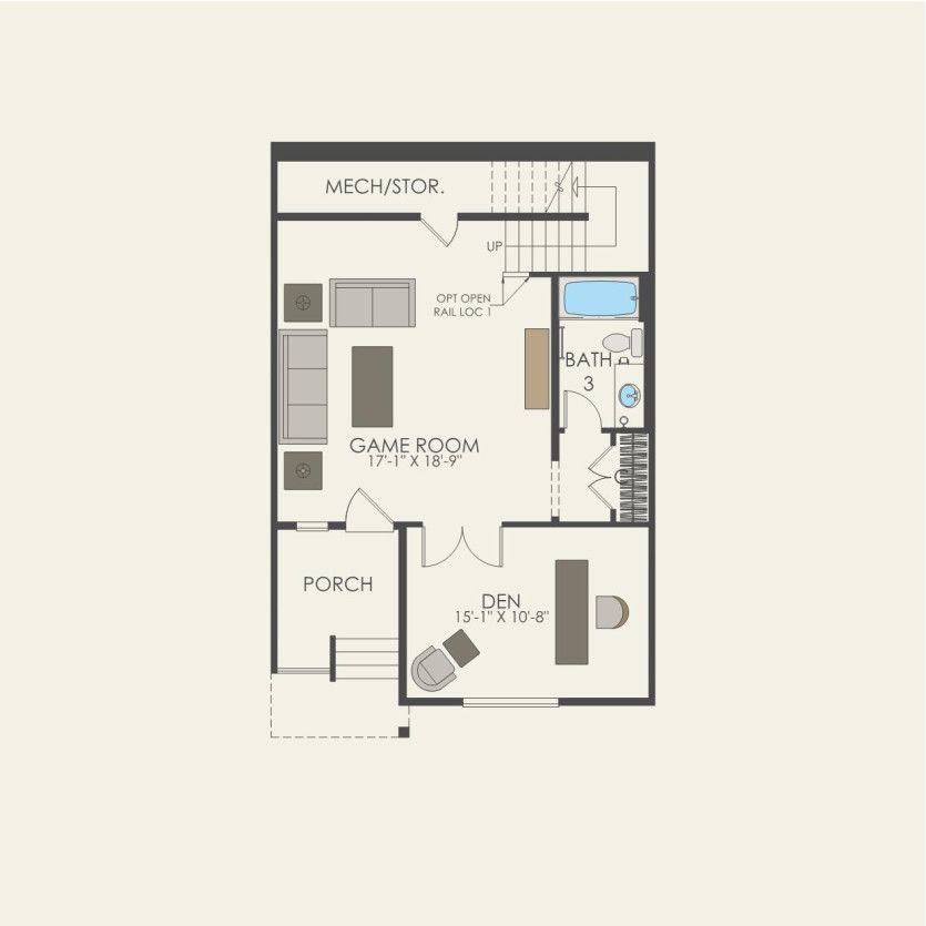 First Floor 2 br / 3.5 ba