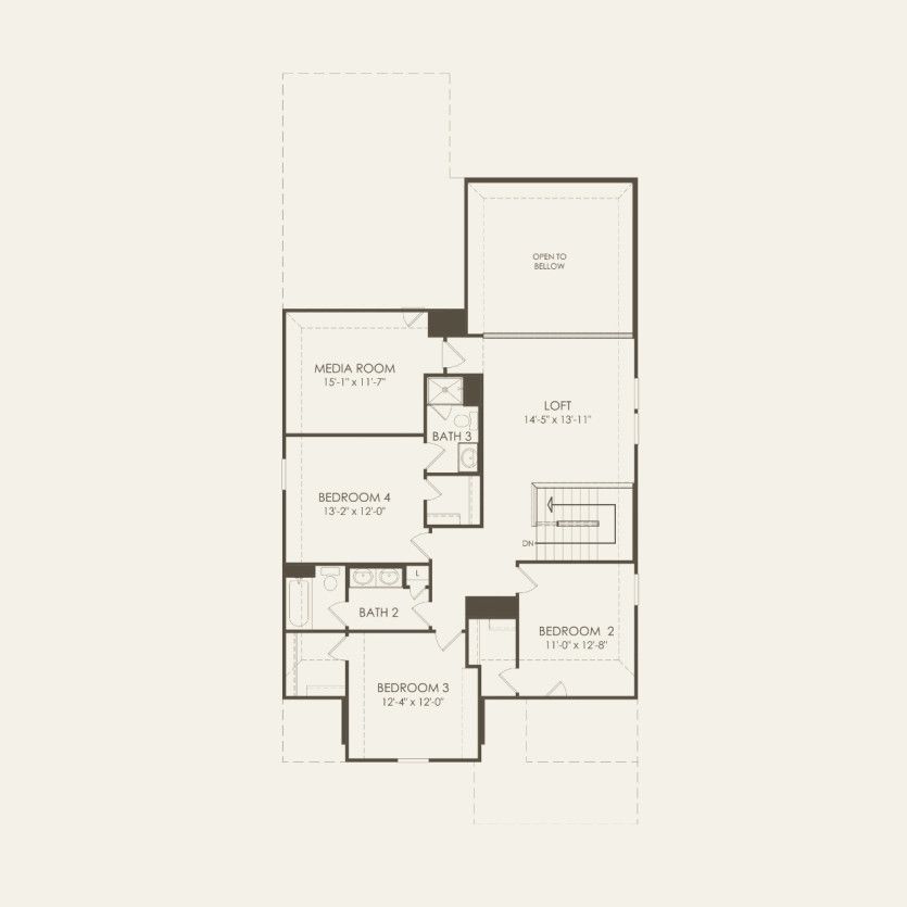 Second Floor 4 br / 3.5 ba