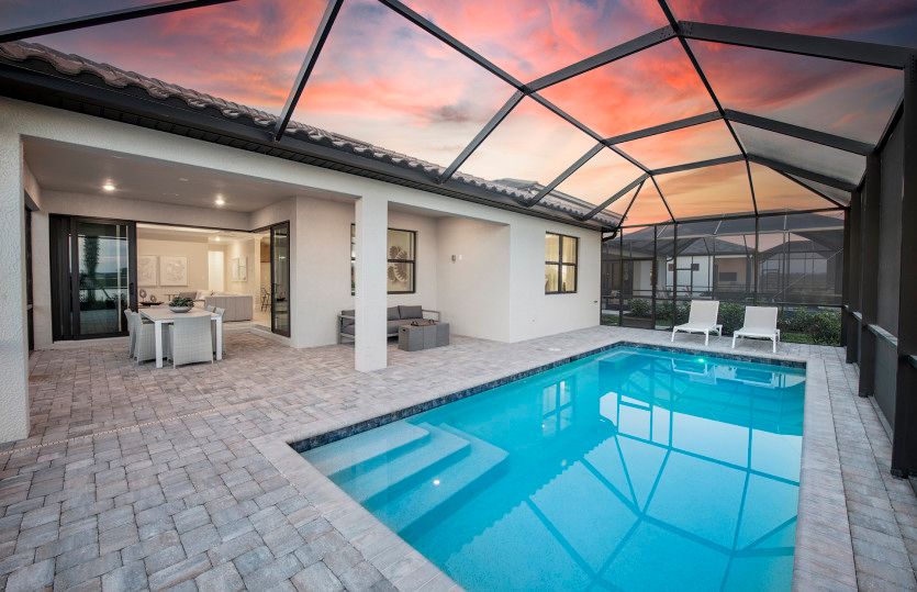 Screened-in pool and spacious lanai
