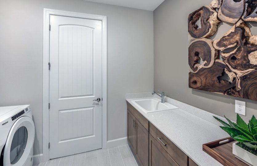 Laundry with optional sink and storage
