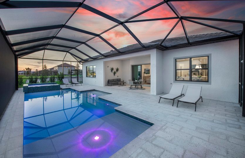 Screened-in pool and lanai