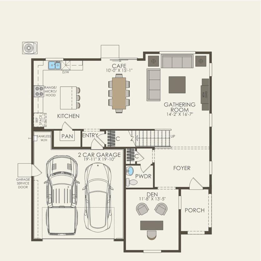 First Floor 3 br / 2 ba