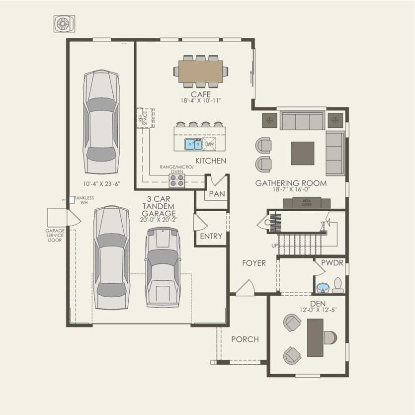 First Floor 5 br / 3 ba