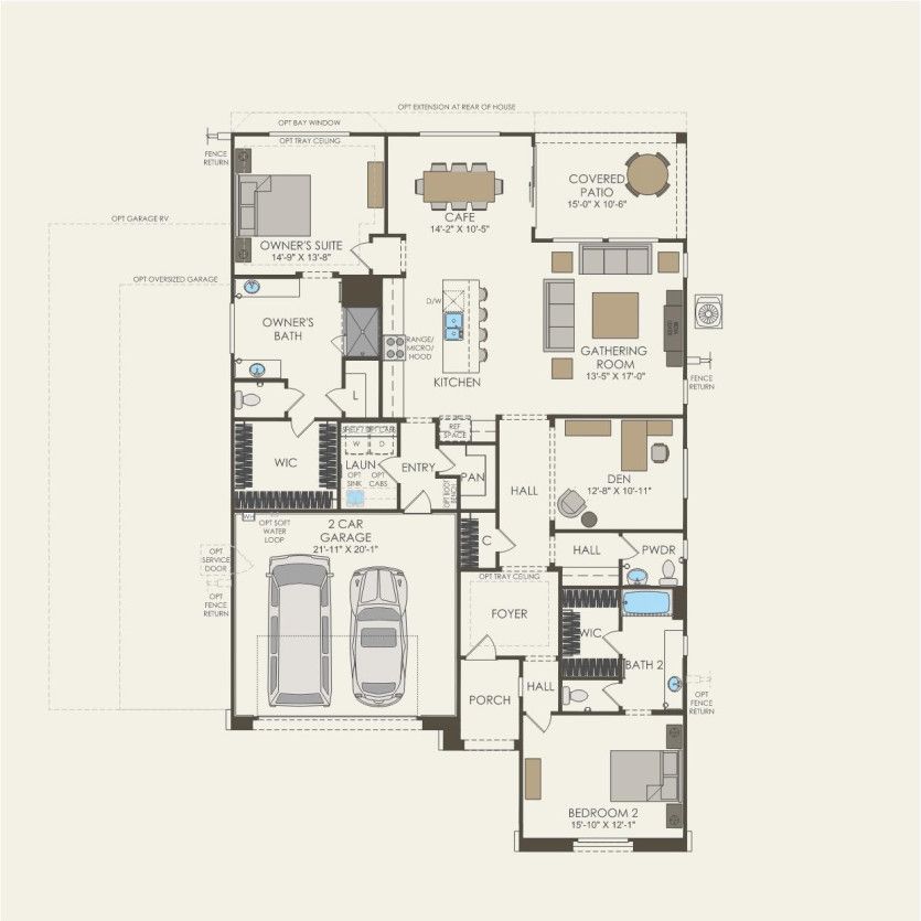 First Floor 2 br / 2.5 ba