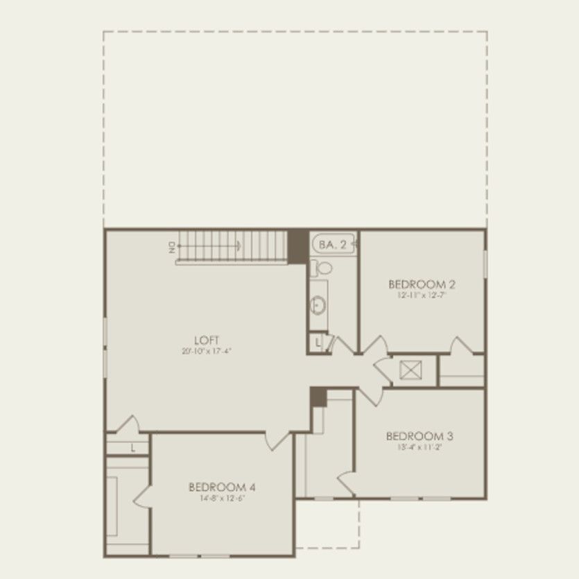 Second Floor 4 br / 3 ba