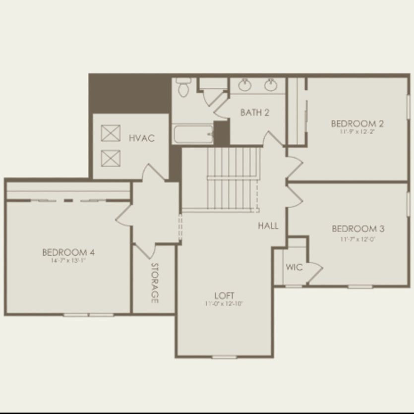 Second Floor 4 br / 2.5 ba