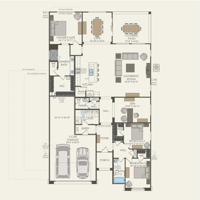 First Floor 3 br / 2.5 ba