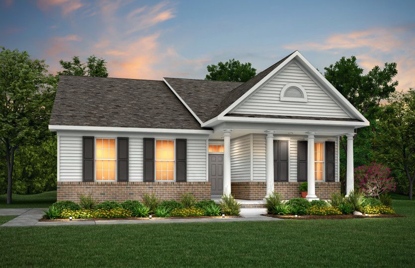 Side Entry - 
Greek Revival - Elevation HR2K