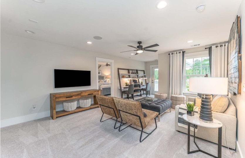 Large loft with extra space for crafting or game night