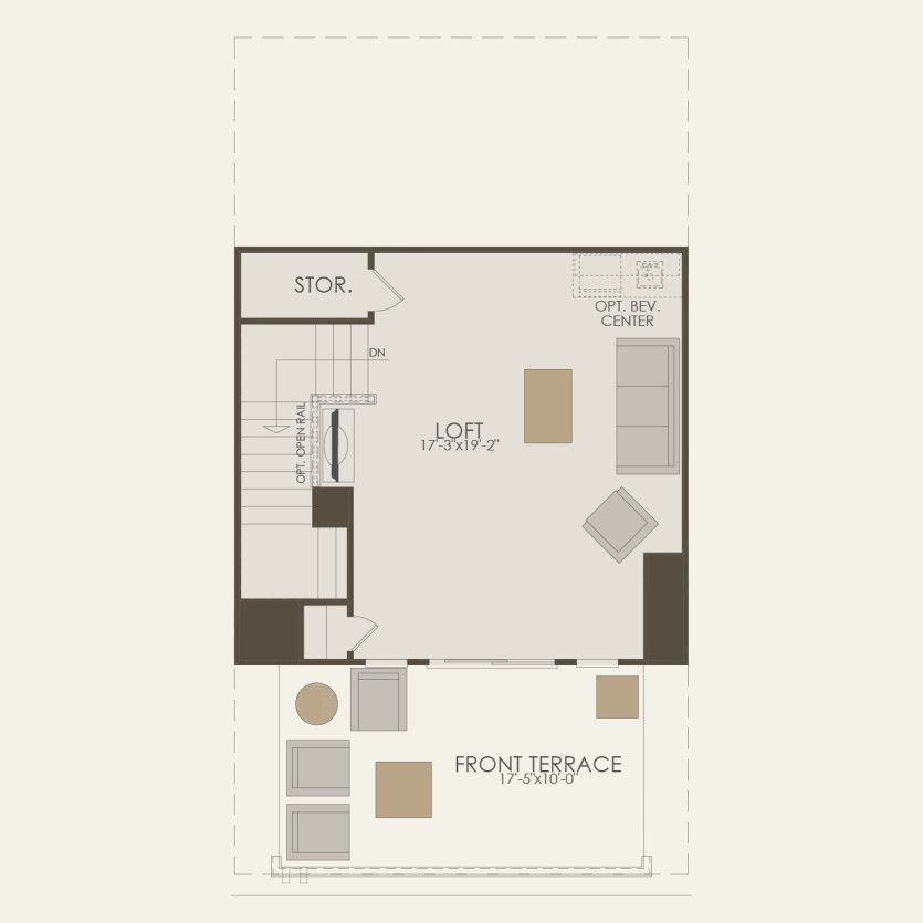 Fourth Floor 3 br / 2.5 ba