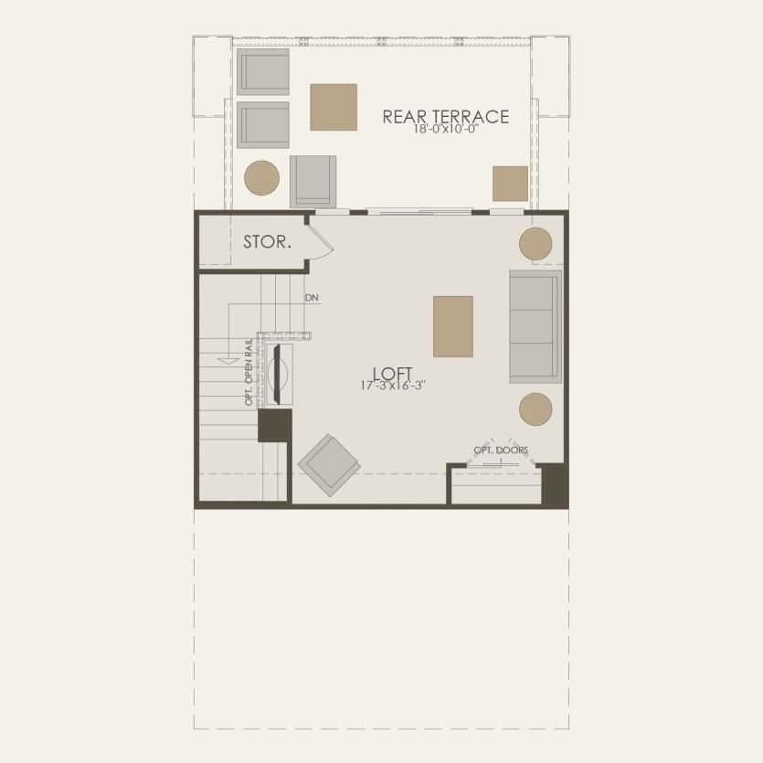 Fourth Floor 3 br / 2.5 ba