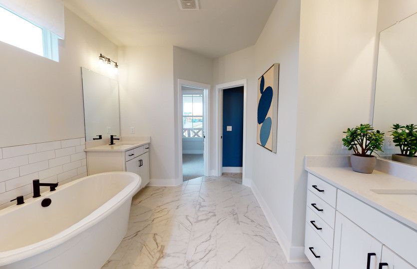 Upgraded Owner's Bath Option 5 with Walk-in Shower and Floating Tub