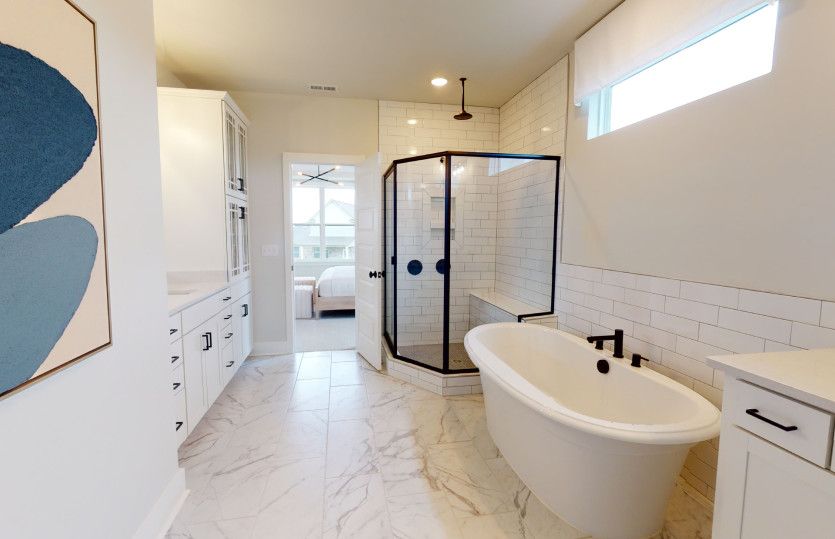 Upgraded Owner's Bath Option 5 with Walk-in Shower and Floating Tub
