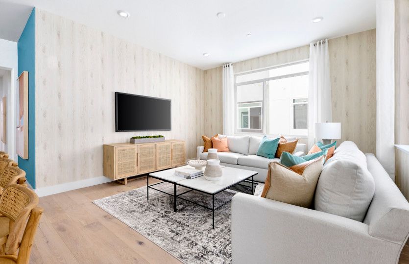 Naturally illuminated gathering room