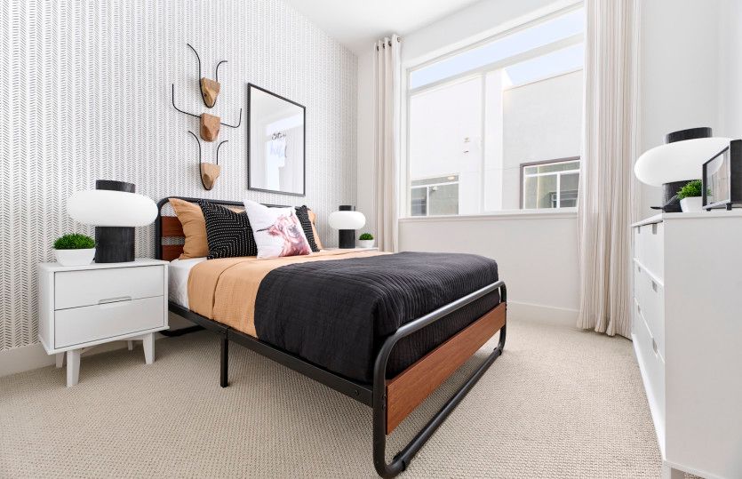 Secondary bedroom with window