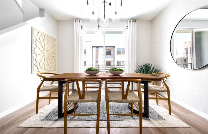 Cozy café area for casual or formal dining