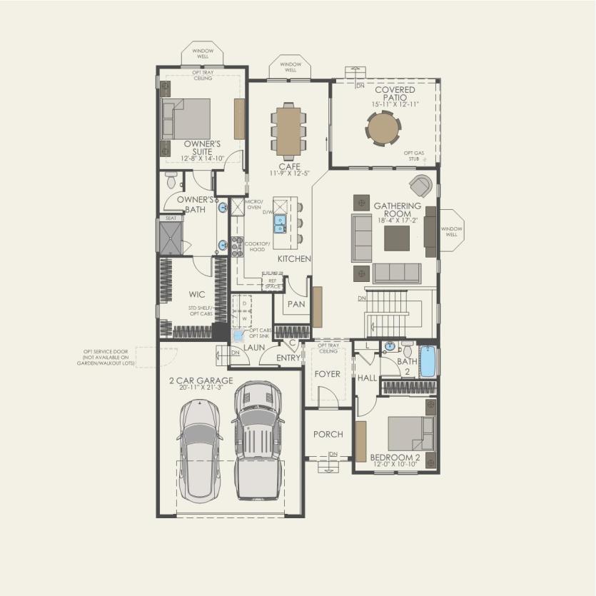 First Floor 2 br / 2 ba