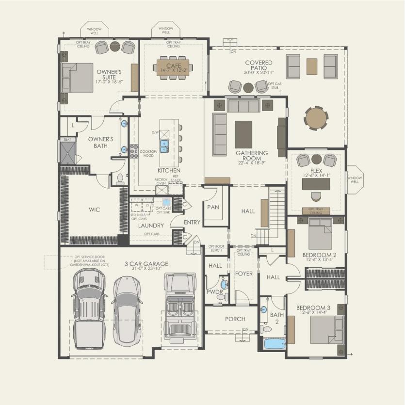 First Floor 3 br / 2.5 ba