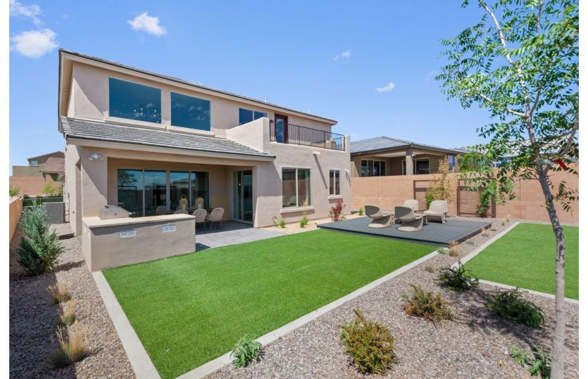 Beautiful backyard for outdoor activities.