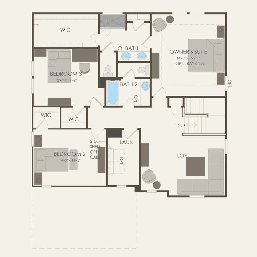 Second Floor 3 br / 2.5 ba
