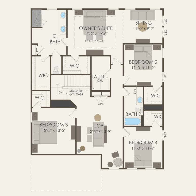 Second Floor 4 br / 2.5 ba