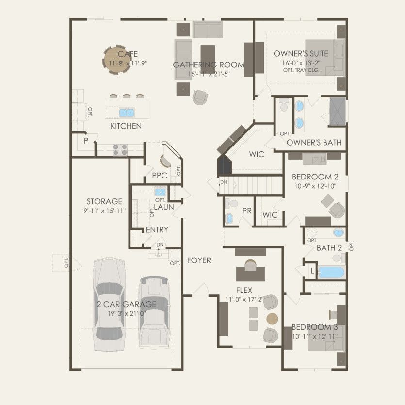 First Floor 3 br / 2.5 ba