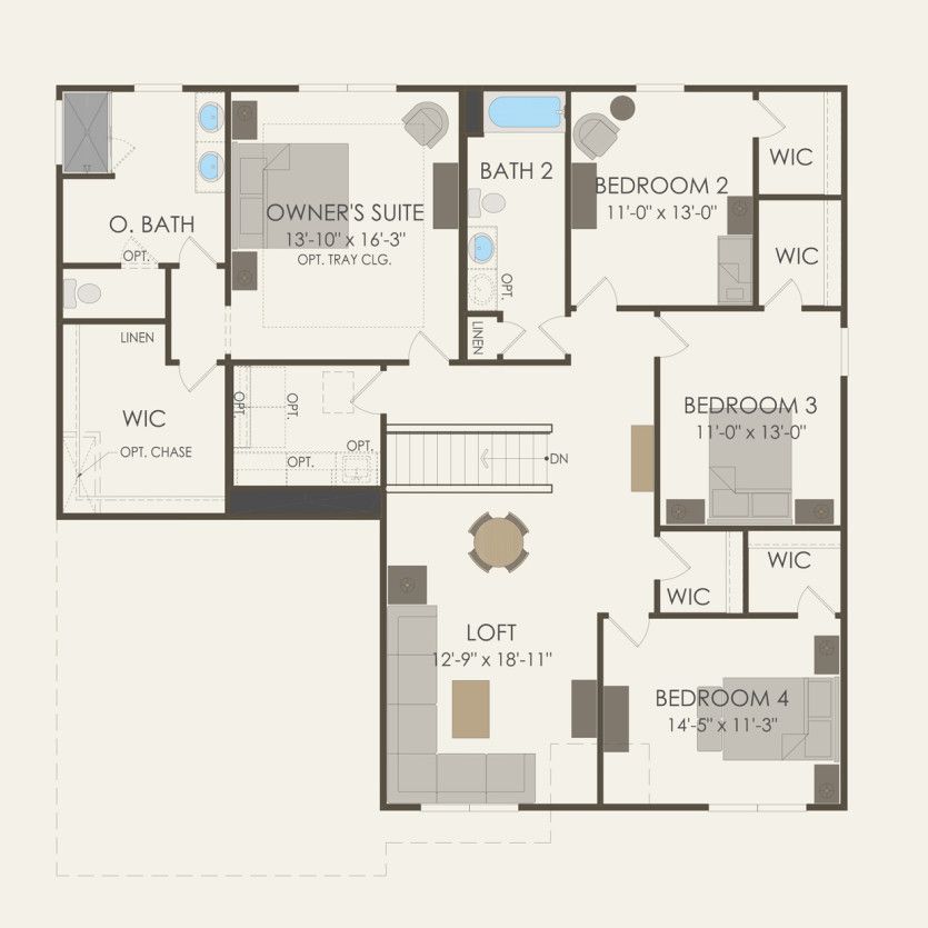 Second Floor 4 br / 2.5 ba