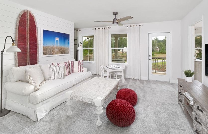 Watch movies, host a game night, or entertain in the large upstairs loft.