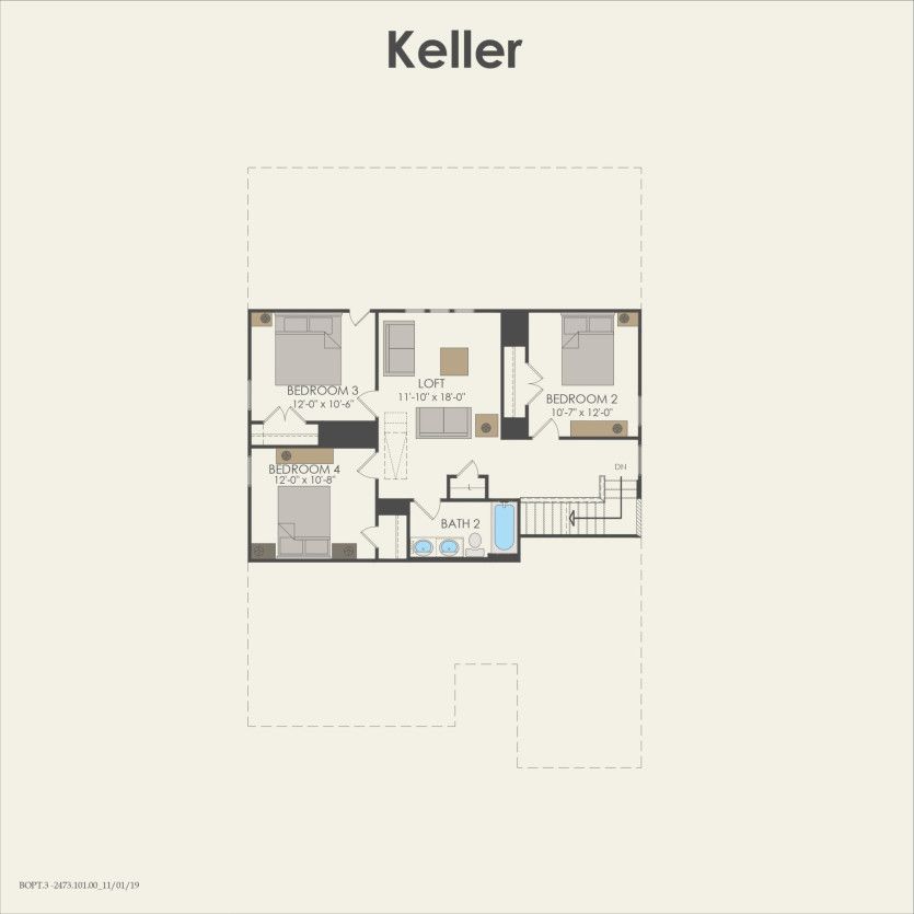 Second Floor 4 br / 2.5 ba