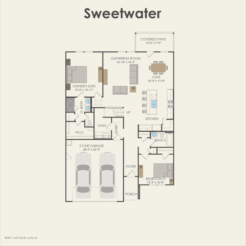 First Floor 5 br / 4 ba