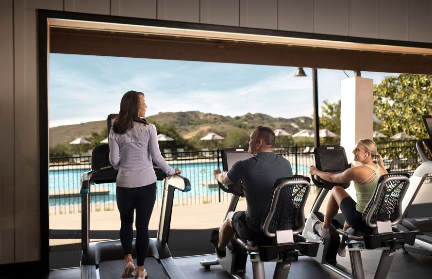 Fitness Pavilion with a view