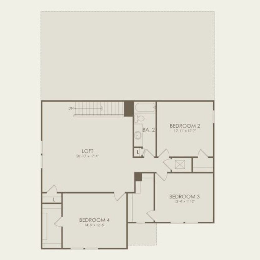 Second Floor 4 br / 2.5 ba