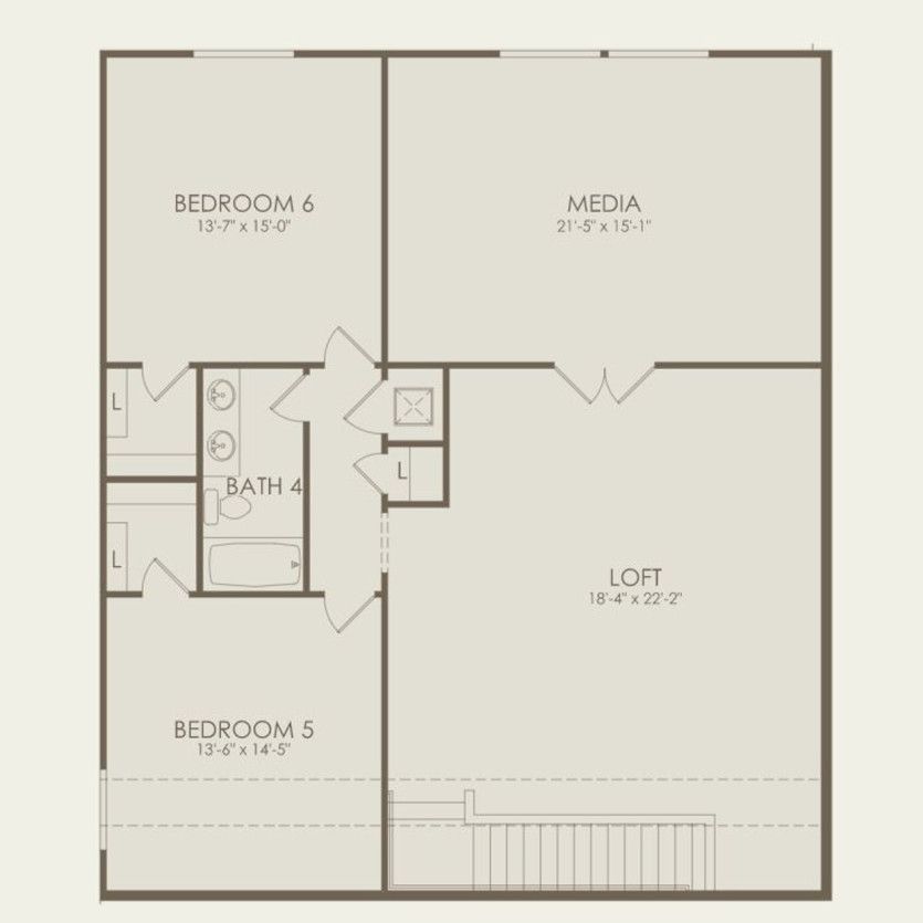 Second Floor 4 br / 3 ba