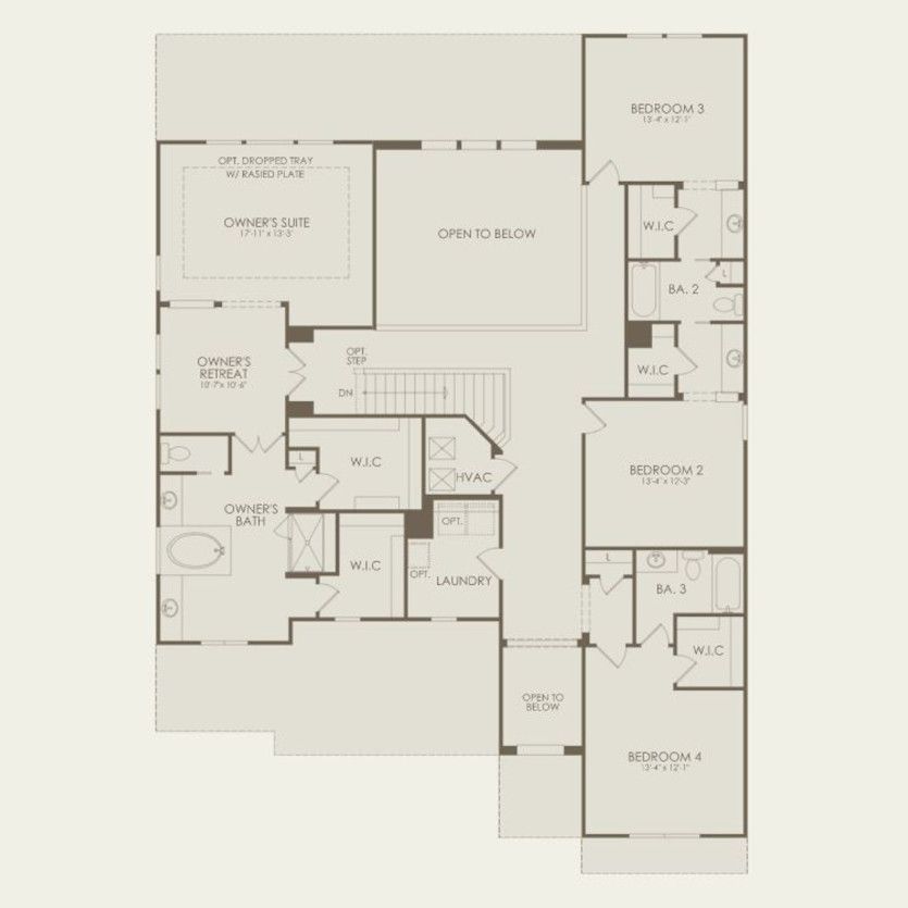 Second Floor 4 br / 3 ba