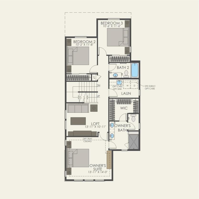 Second Floor 4 br / 3.5 ba