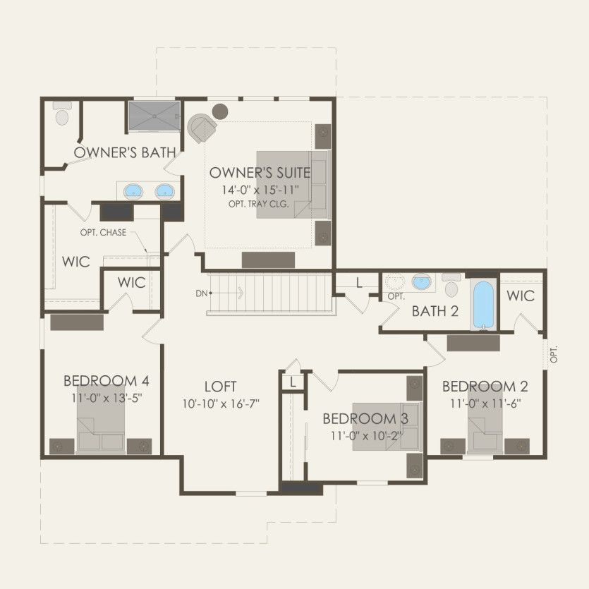 Second Floor 4 br / 2.5 ba