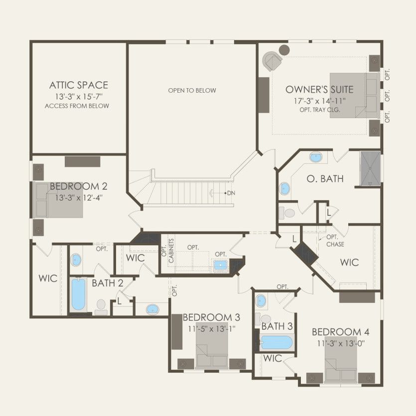 Second Floor 4 br / 3.5 ba
