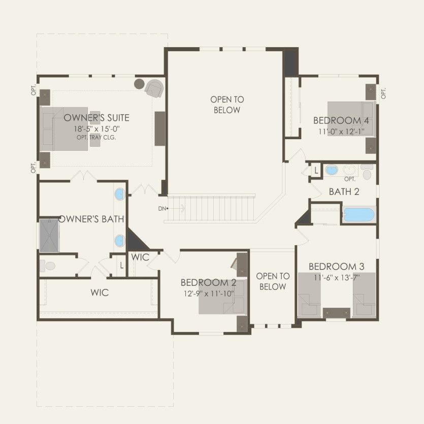 Second Floor 4 br / 2.5 ba