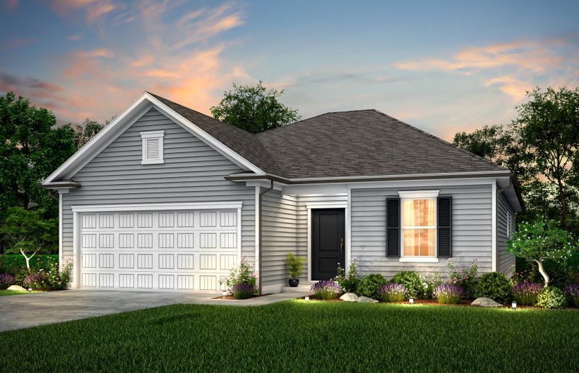 Morgan Exterior LC1A with 2-car garage