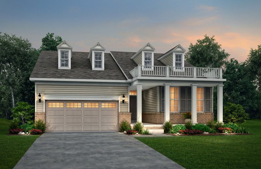 Colonial Revival - Elevation HR3D