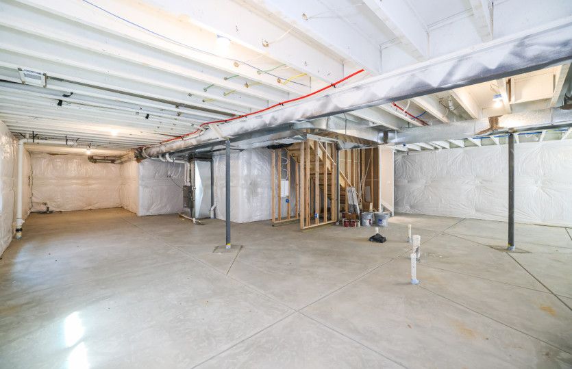 Choose the included unfinished basement or upgrade to a full finished basement.
