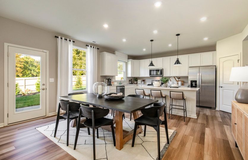 Open-Concept Design with Café flowing to Kitchen