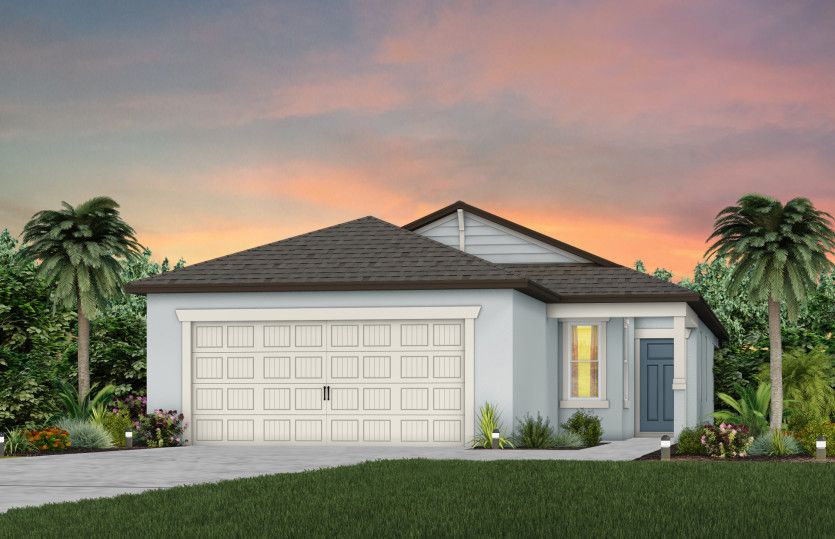 Exterior Rendering; Elevation C1
