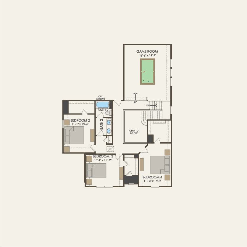 Second Floor 4 br / 2.5 ba